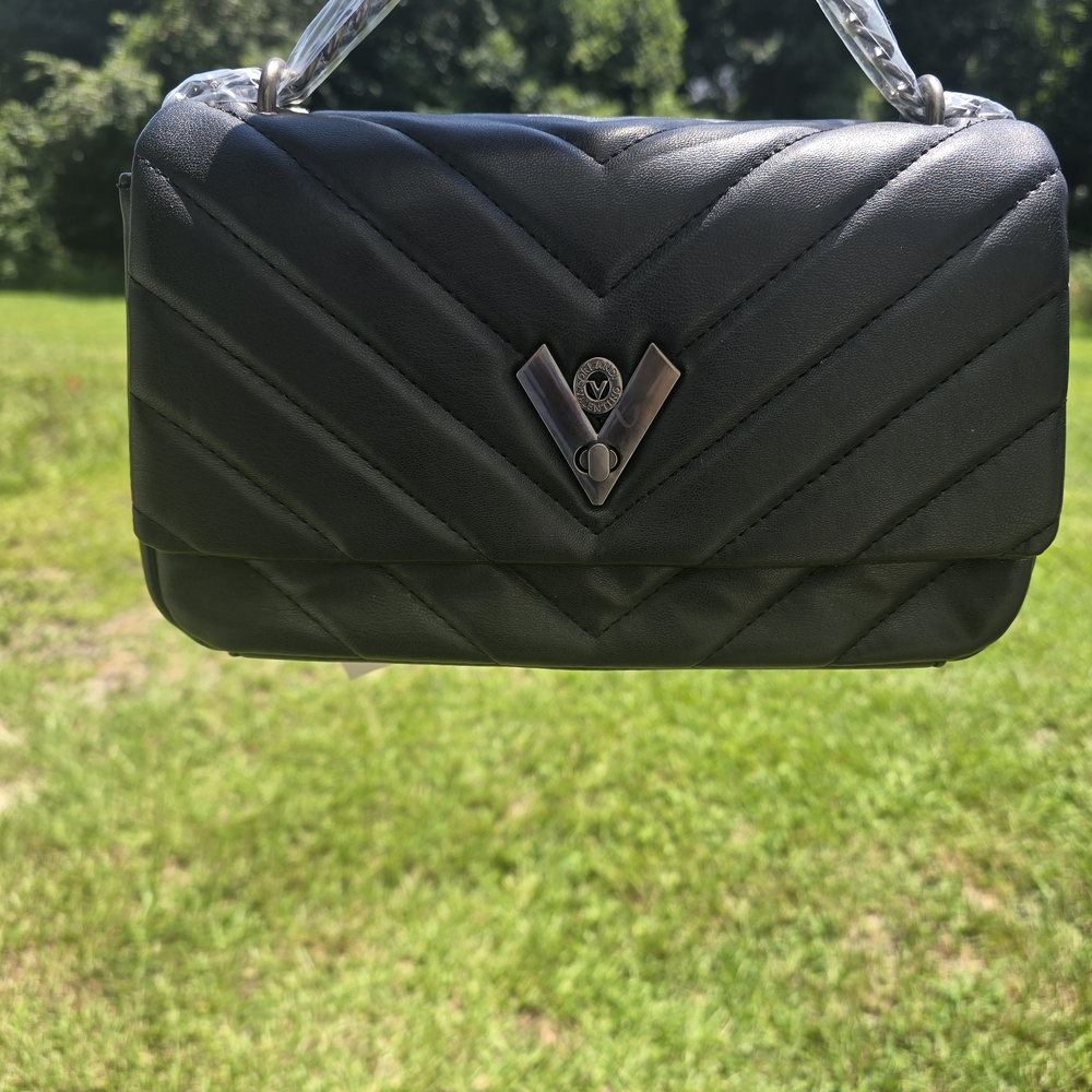 Valentino Quilted Black Shoulder Bag